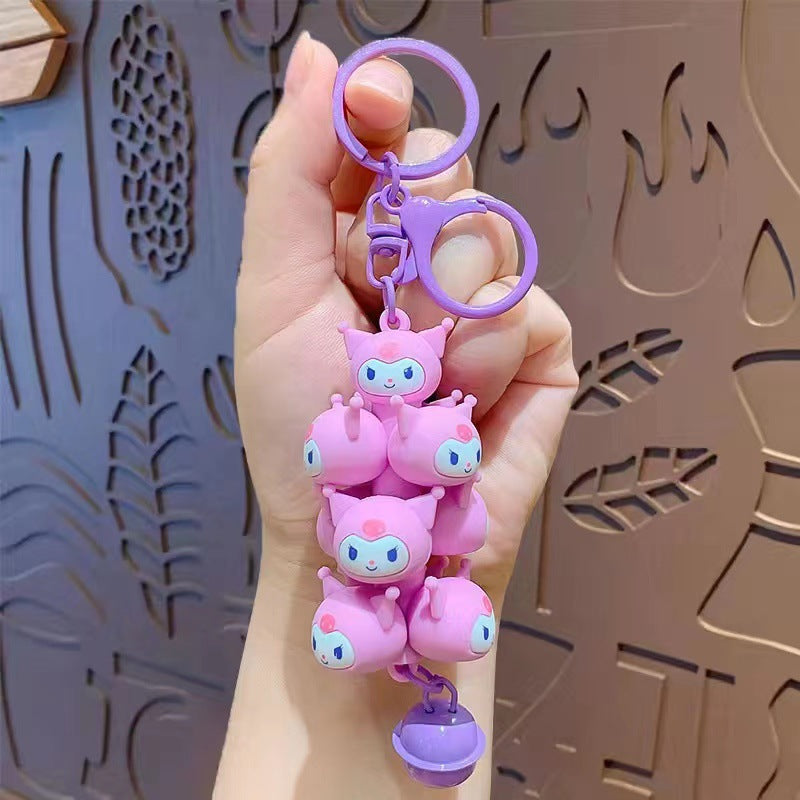 Wholesale Cartoon Pig Tower Cute Pet Monster Stacking Fun Keychain