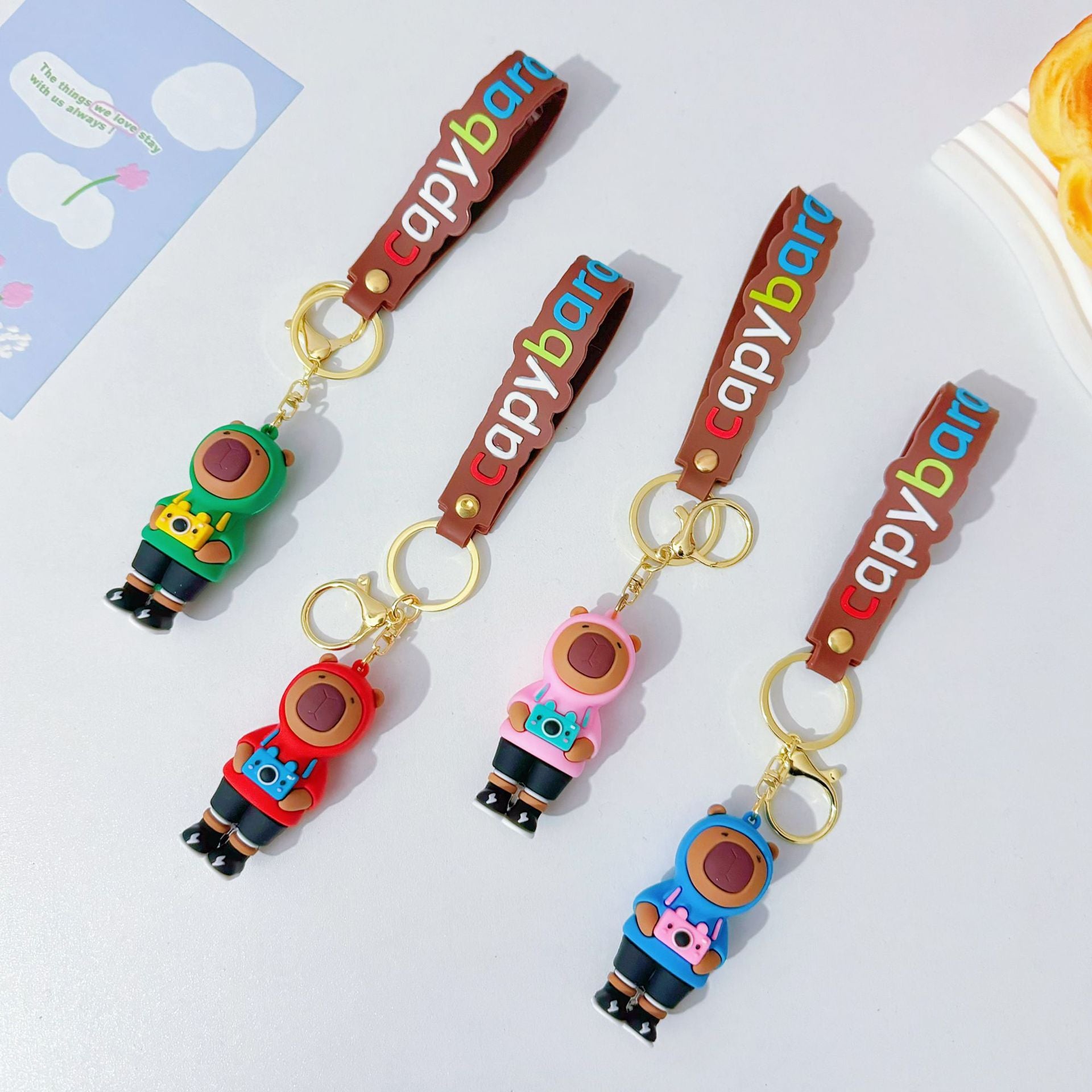 Wholesale Cute cartoon silicone keychain
