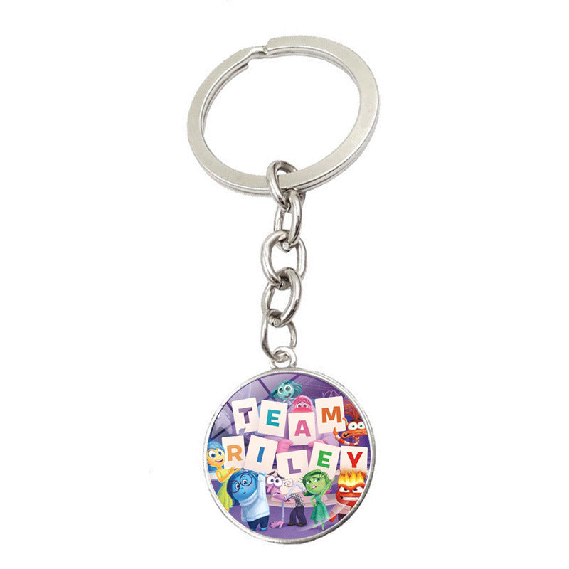 Wholesale Cartoon Zinc Alloy Glass Keychains ACCVIP-KC-JiaYun001