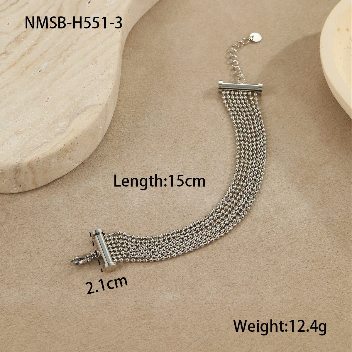 Wholesale Stainless steel bracelet multi-layer tassel  bracelet
