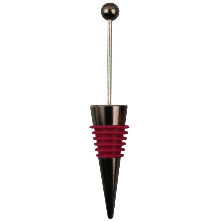 Wholesale Beadable Red Wine Stopper Beaded DIY Silicone Wine Stopper ACC-RWS-ChenXu002