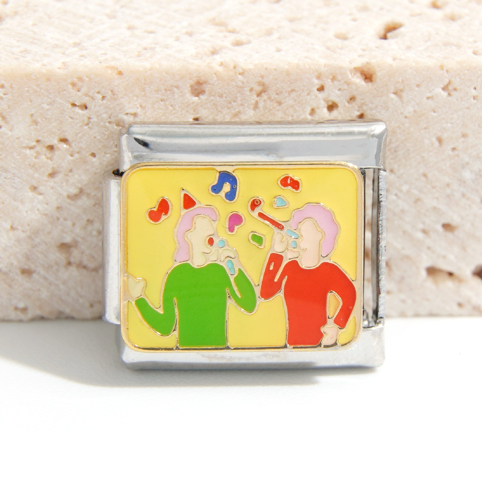 Wholesale Italian Charm Bracelet 9mm DIY Splicing Creative Pattern Stainless Steel Composable Bracelet