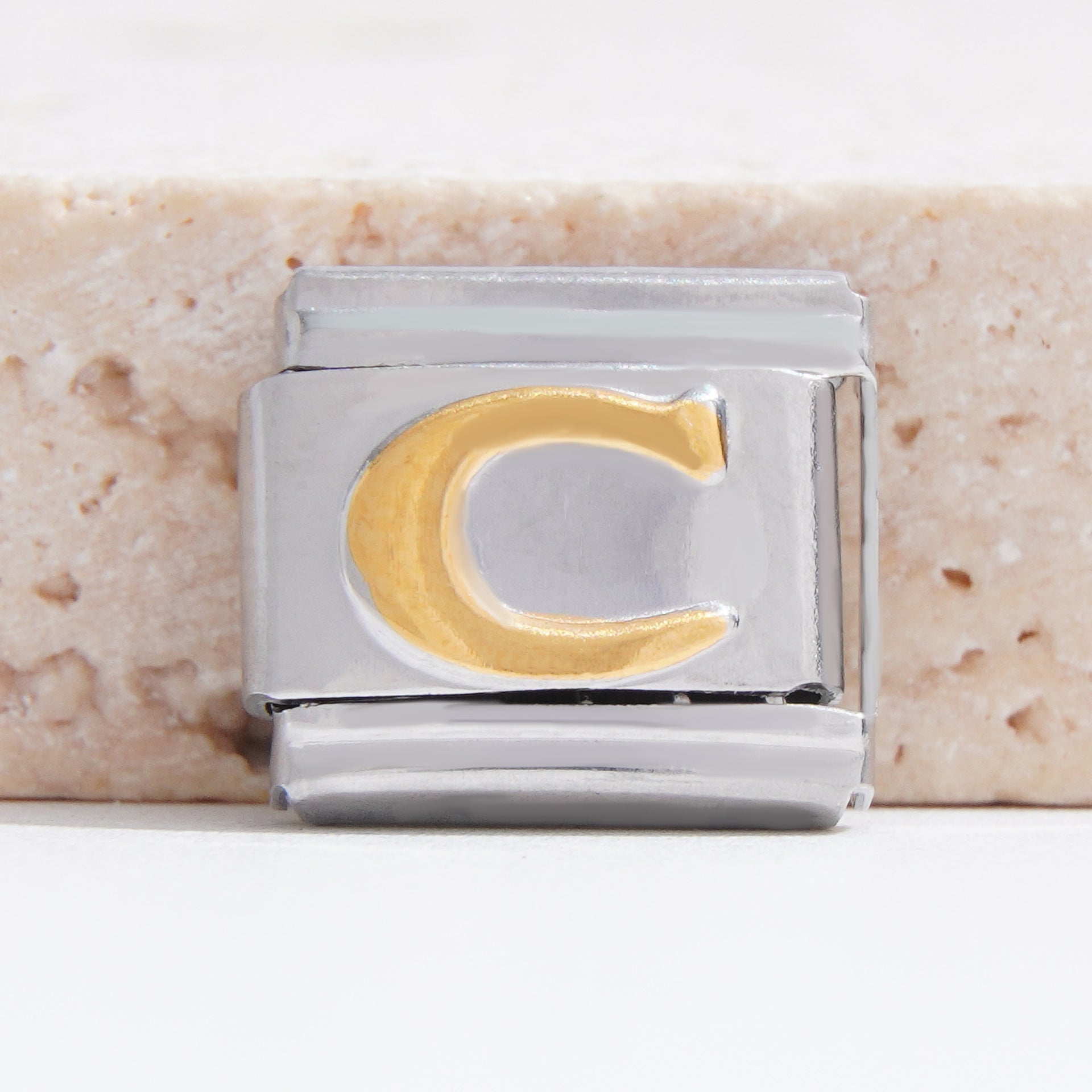 Wholesale Italian Charm Bracelet 9mm DIY Splicing English Alphabet Series Stainless Steel Composable Bracelet