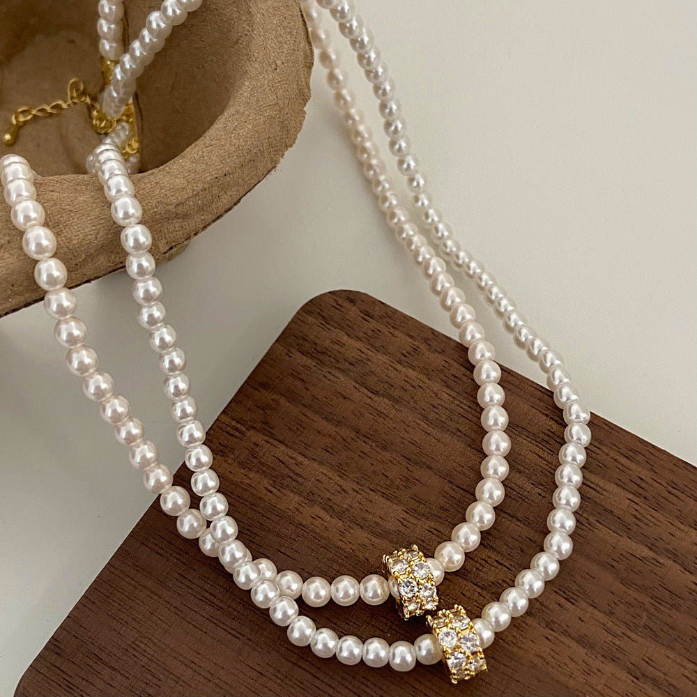 Wholesale  pearl necklace jewelry  light luxury light luxury niche design necklace