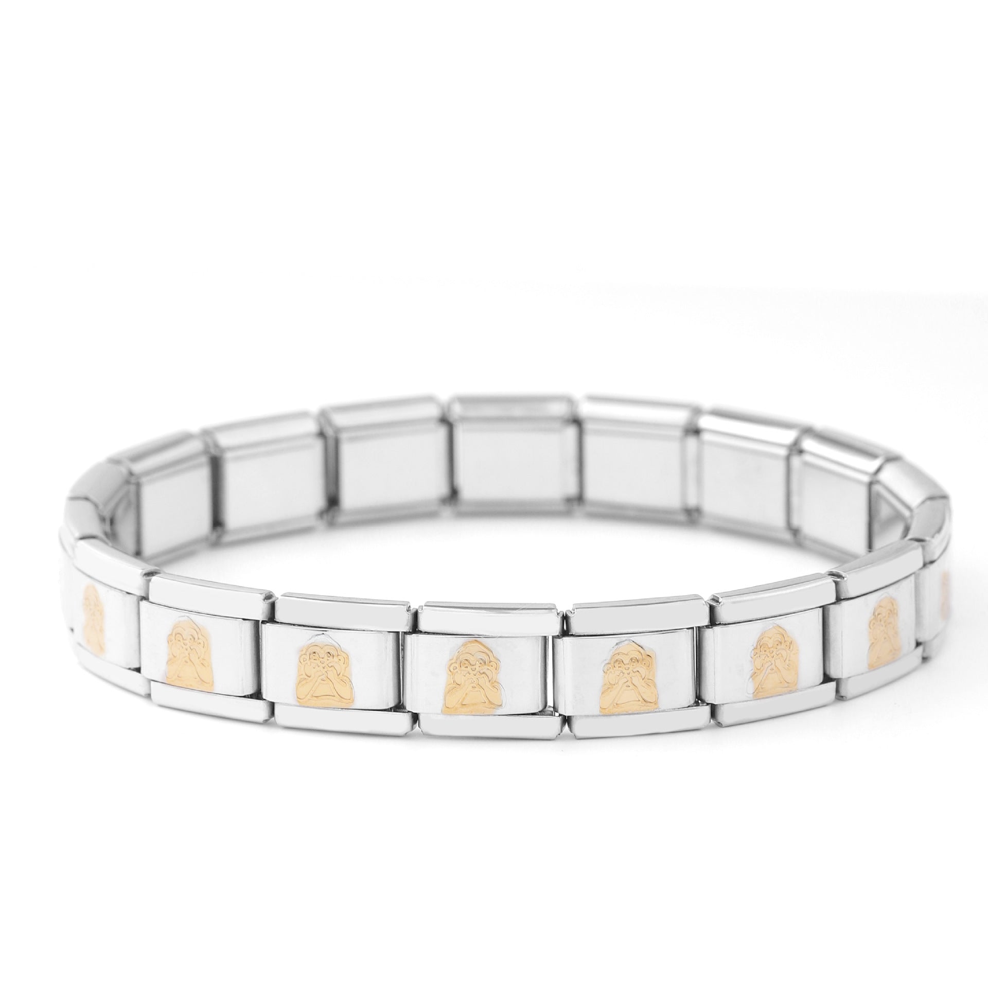 Wholesale 5pcs Italian Charm Bracelet 9mm DIY Spliced Removable Stainless Steel Cute Animal Composable Bracelet ACC-BT-XY035