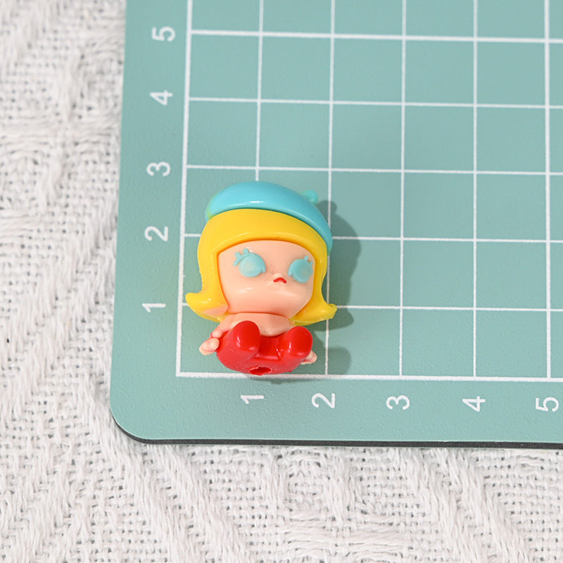 Wholesale 10pcs Rubber Cute Cartoon  DIY Bead Accessories