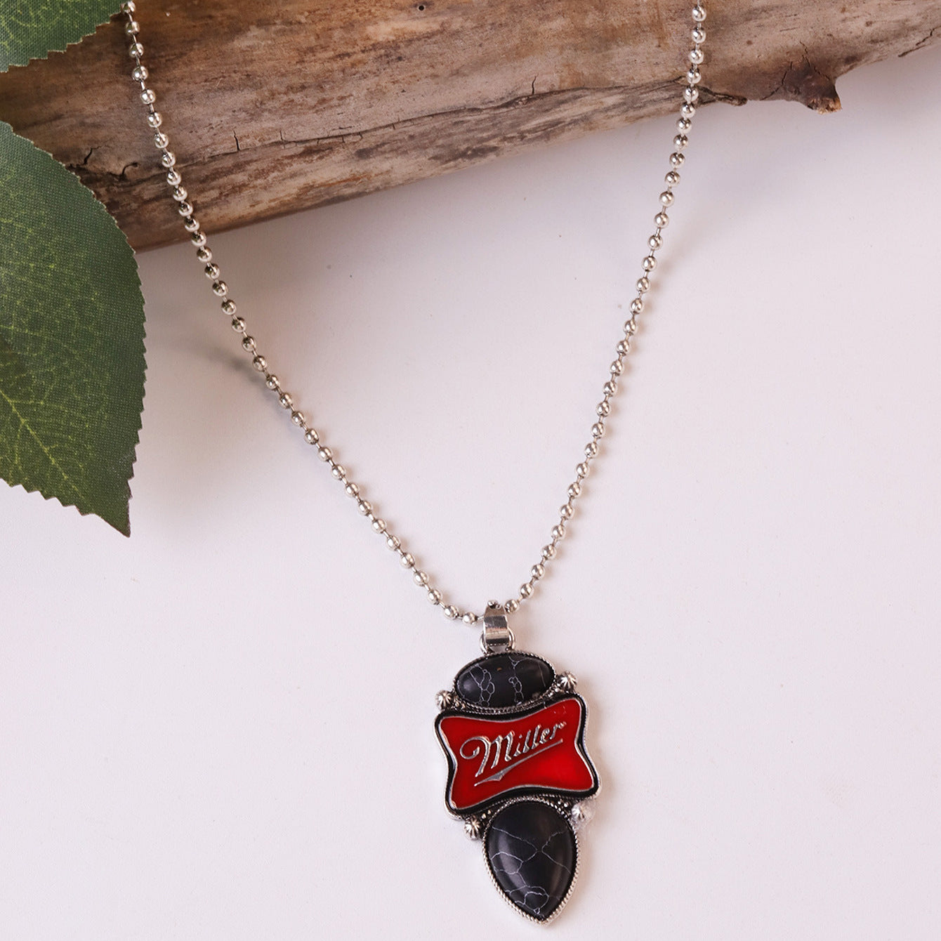 Wholesale Retro Geometric Drip Oil Pendant Necklace,  Fashion Jewelry Accessory for Everyday Wear or Gift Giving