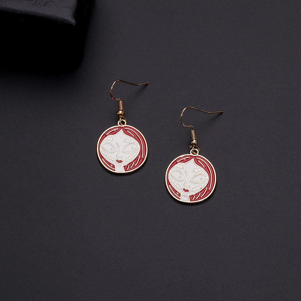 Wholesale  Pumpkin Alloy Earrings