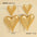 Wholesale  stainless steel retro  hollow 18K gold earrings jewelry