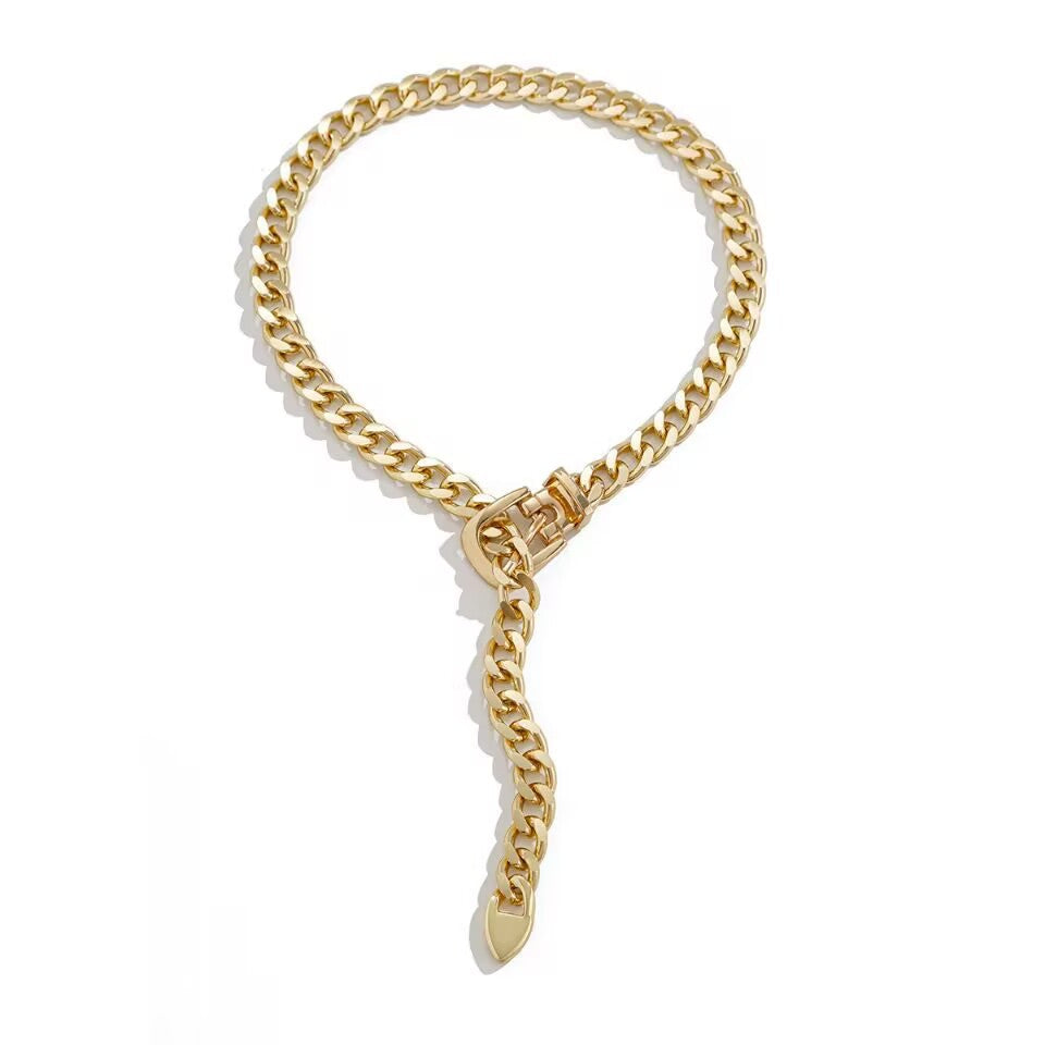 Wholesale Retro Metal Clavicle Chain Necklace Fashion Accessory Boutique Jewelry Gift