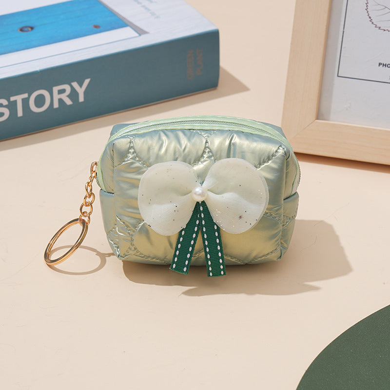 Wholesale Bow Lipstick Storage Bag Coin Purse Keychain Keychain Wallet ACC-KC-YouMei006