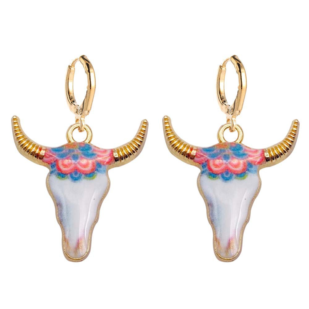 Wholesale Retro Ethnic-Style Western Cowboy Series Acrylic Earrings