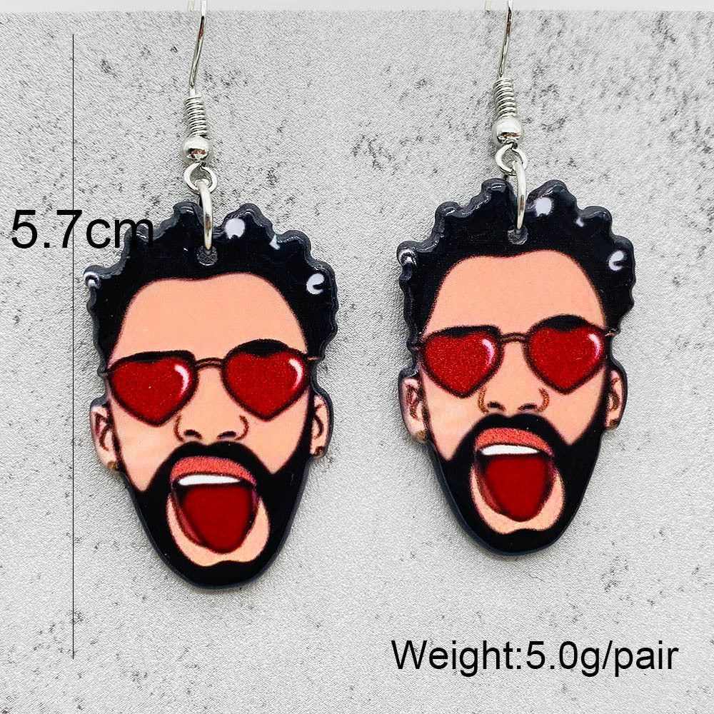 Wholesale  Horror Figure Acrylic Earrings
