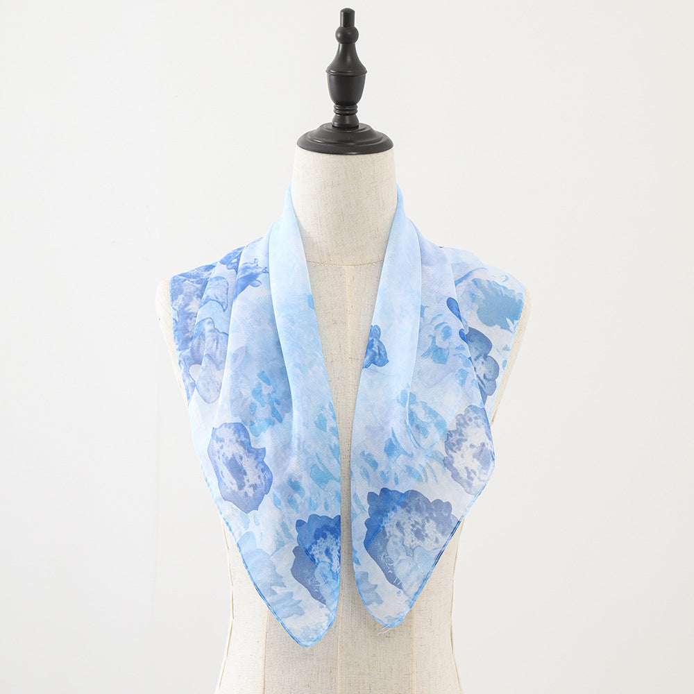 Wholesale Leopard print large square scarf