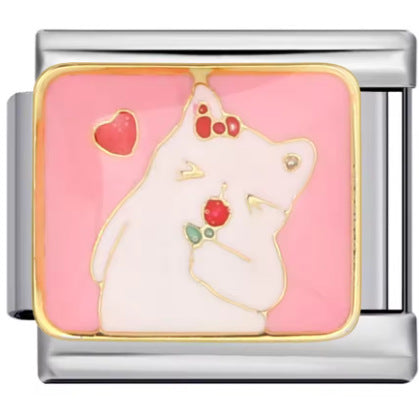 Wholesale Italian Charm Bracelet 9mm DIY Splicing Cute Cartoon Titanium Steel  Composable Bracelet