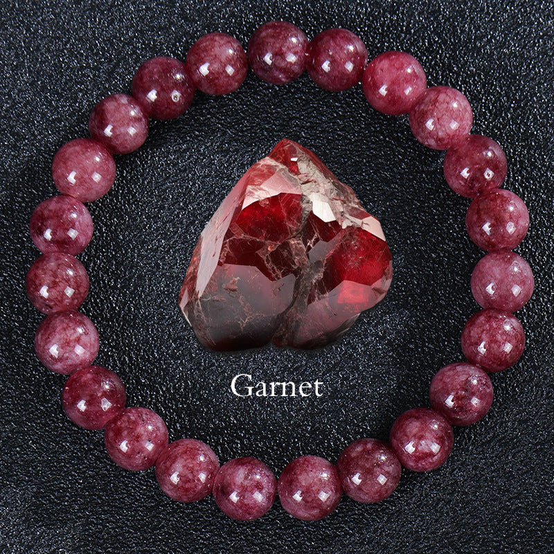 Wholesale Natural Stone Apatite Sunstone Elastic Bracelet Handmade Round Bead Jewelry Accessory Unisex Casual Gift Boutique Resale