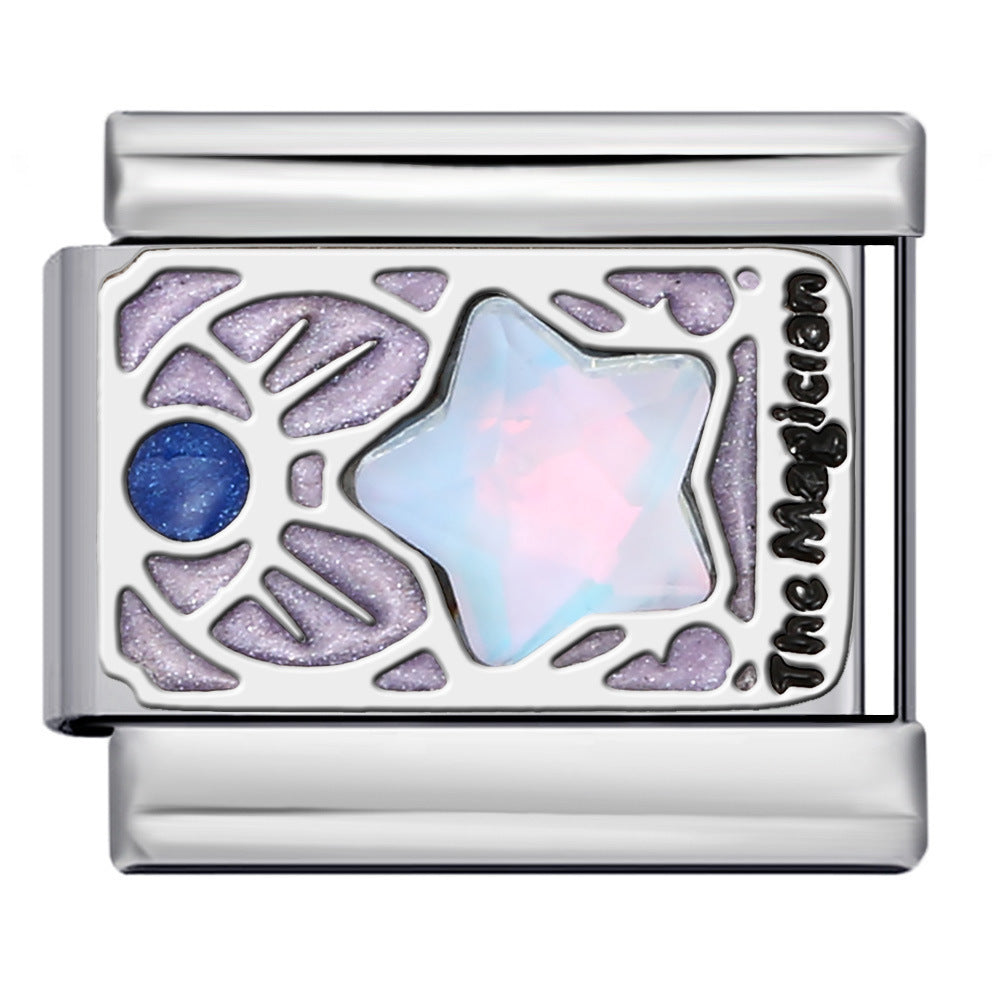 Wholesale Italian Modular Stainless Steel Tarot Card SeriesDIY Bracelet