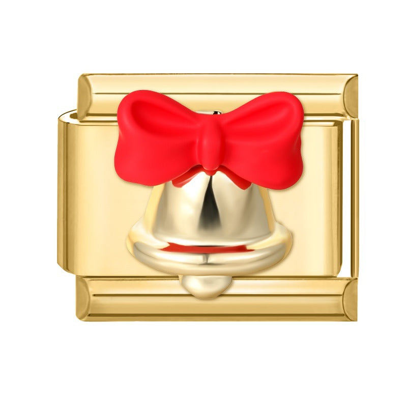 Wholesale  Italian Charm Bracelet 9mm DIY Christmas Celebration Creative Stainless Steel Composable Bracelet