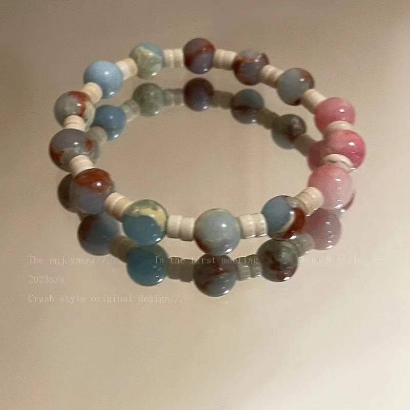 Wholesale Dopamine Love Star Bracelet Macaron Color Bracelet Heart Bracelets ACC-BT-Mengf001