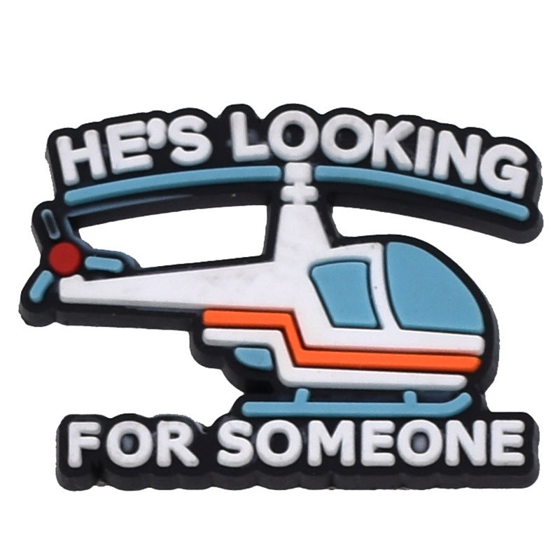 Wholesale random 100pcs cute cartoon PVC soft rubber shoe buckle decoration ACC-SC-RYY072