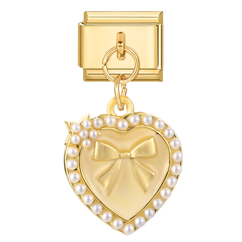 Wholesale  Italian Charm Bracelet 9mm DIY Creative Retro Stainless Steel Composable Bracelet