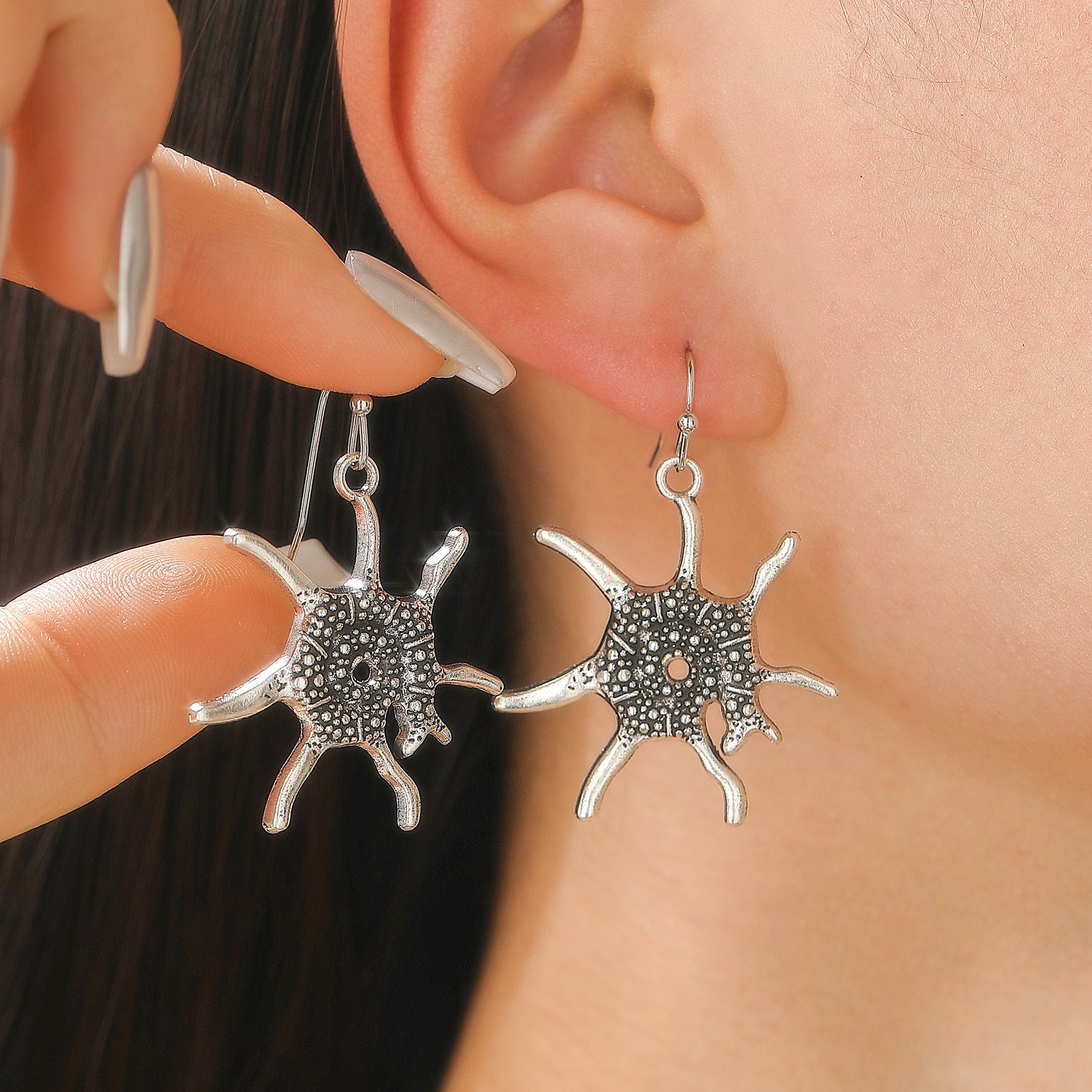 Wholesale Alloy turtle dolphin octopus starfish and flower earrings