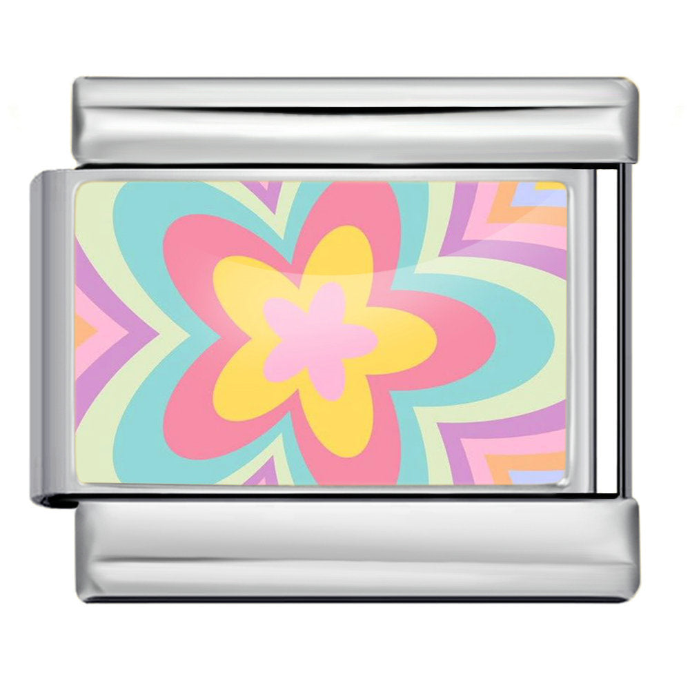 Wholesale 9mm Italian Charm Starter Bracelets DIY square Single Section Creative Stainless Steel Composable Bracelet