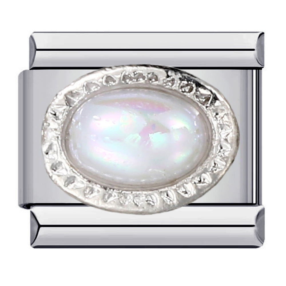 Wholesale  Italian Charm Bracelet 9mm DIY  Welded Oil Drip Creative Stainless Steel Composable Bracelet