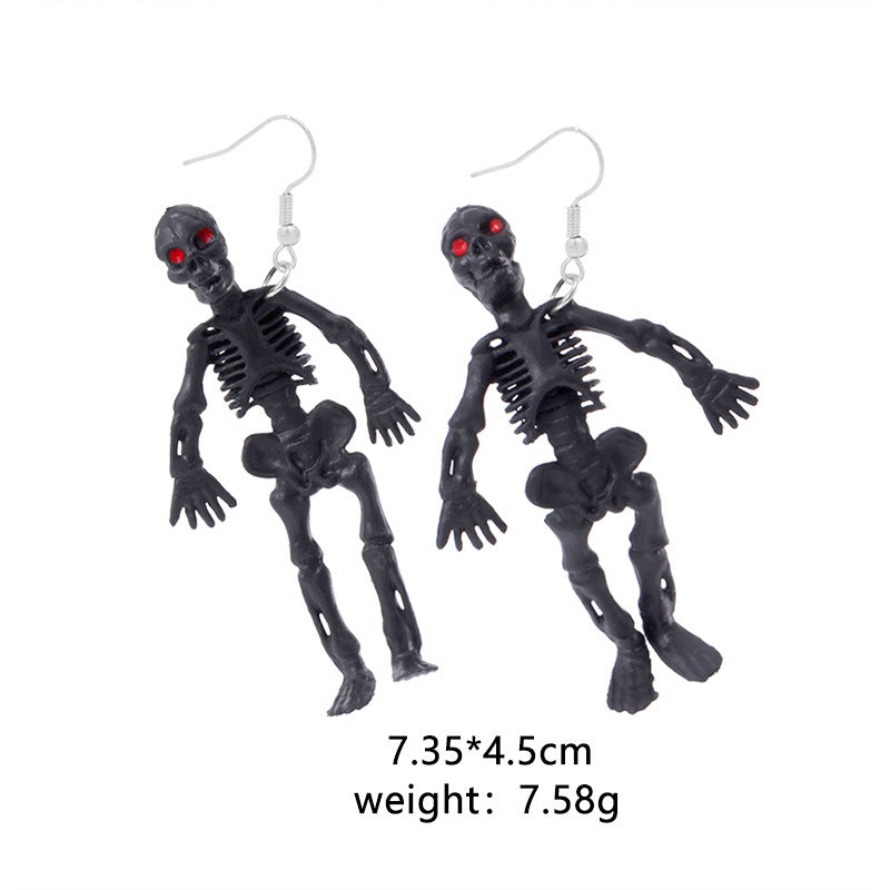 Wholesale Halloween Spider Pumpkin Ghost Skull Resin Earrings ACC-ES-BinLi005