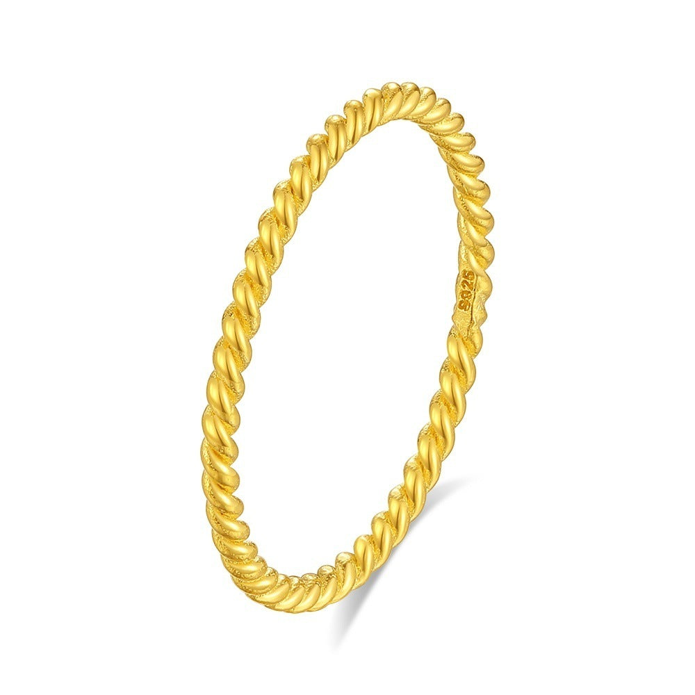 Wholesale S925 Silver Twist Ring