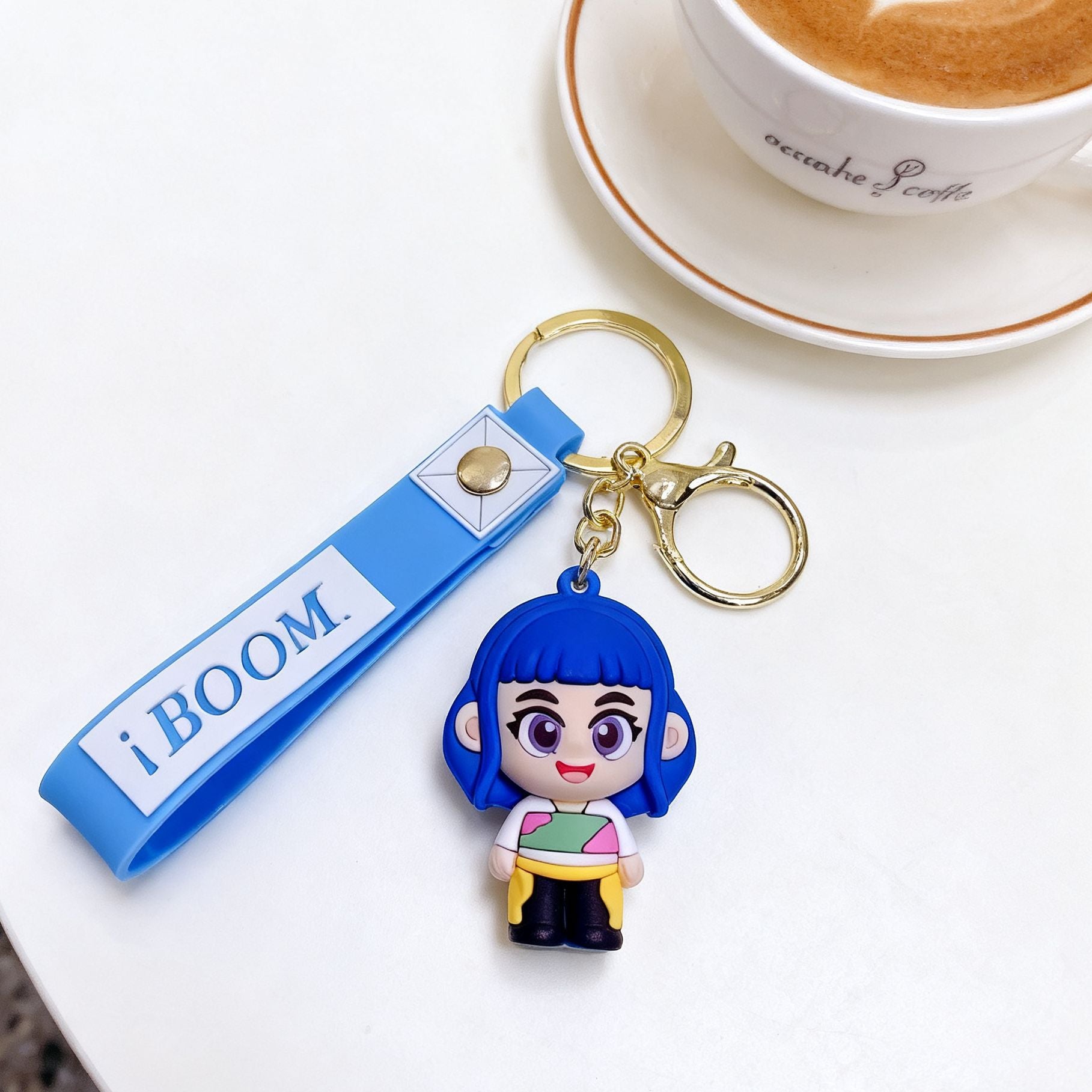 Wholesale KPOP Demon Hunter Group keychain Derpy tiger pendant anime