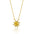 Wholesale Sunflower Pendant Necklace  S925 Sterling Silver Zirconia Dainty Necklaces