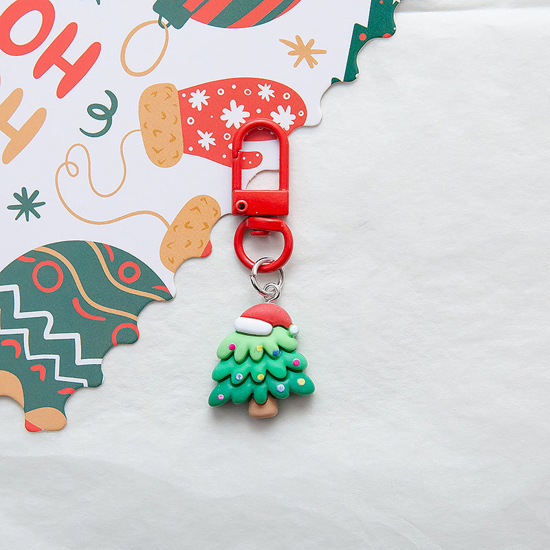 Wholesale Cute Hat Christmas Keychain