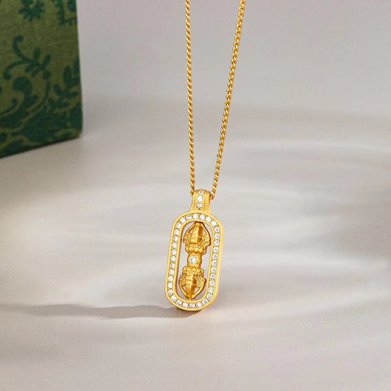 Wholesale S925 silver diamond vintage necklace