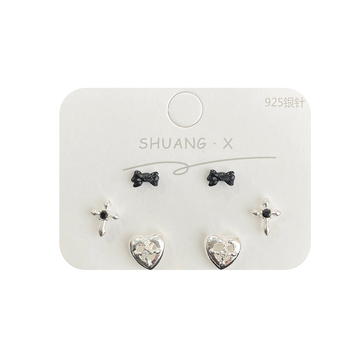 Wholesale Distinctive European and American Style Five-pointed Star Earrings Star Earrings suit Niche Design Sense Earrings Cross Earrings Earrings