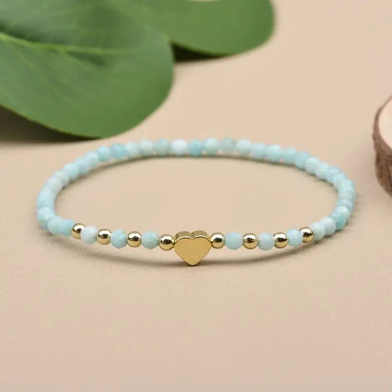 Bracelet à facettes à cristal naturel en gros bracelet Couple Bracelet