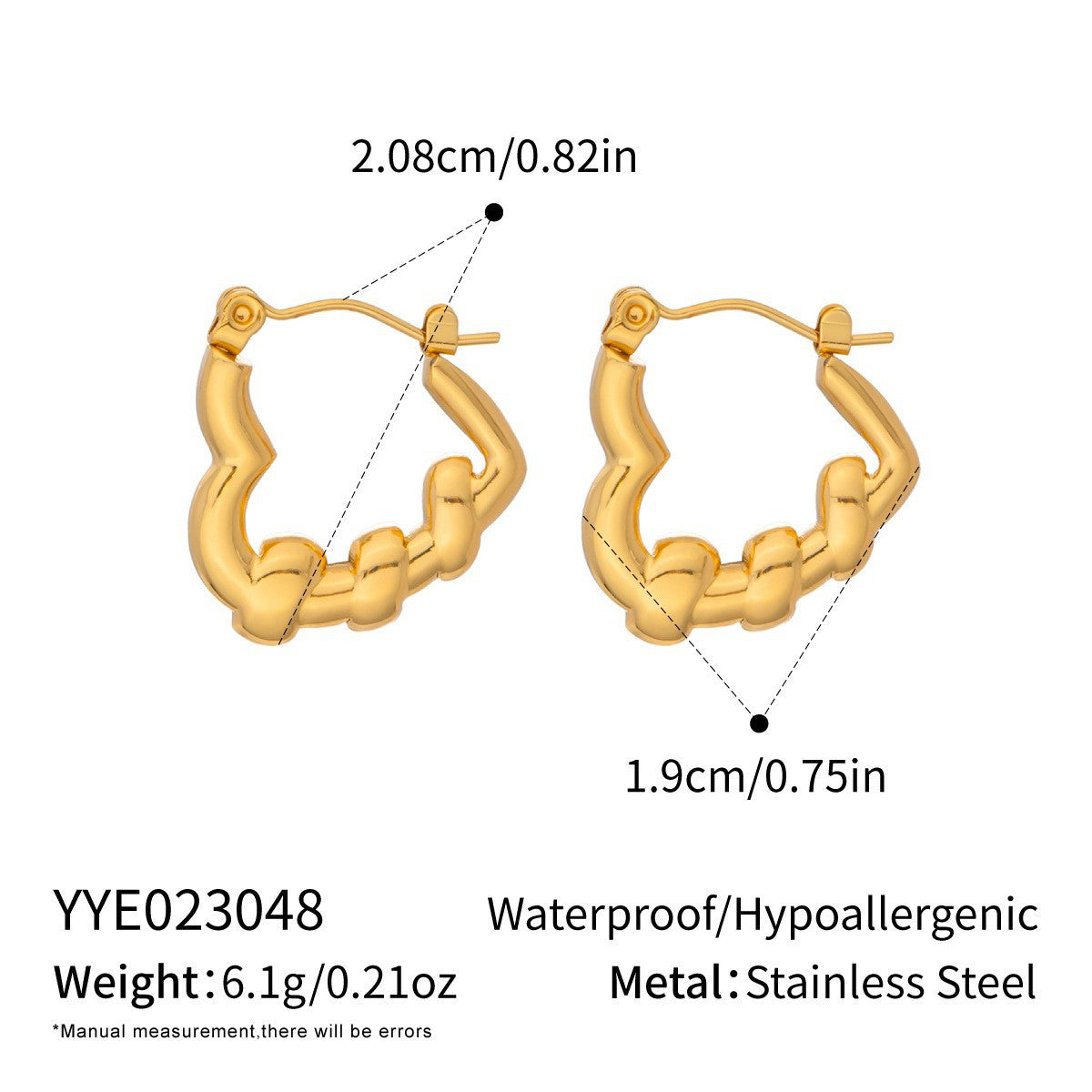 Wholesale Trendy 18K Gold Plated Stainless Steel Floral Earrings Set for Women Boutique Resale Jewelry Accessory