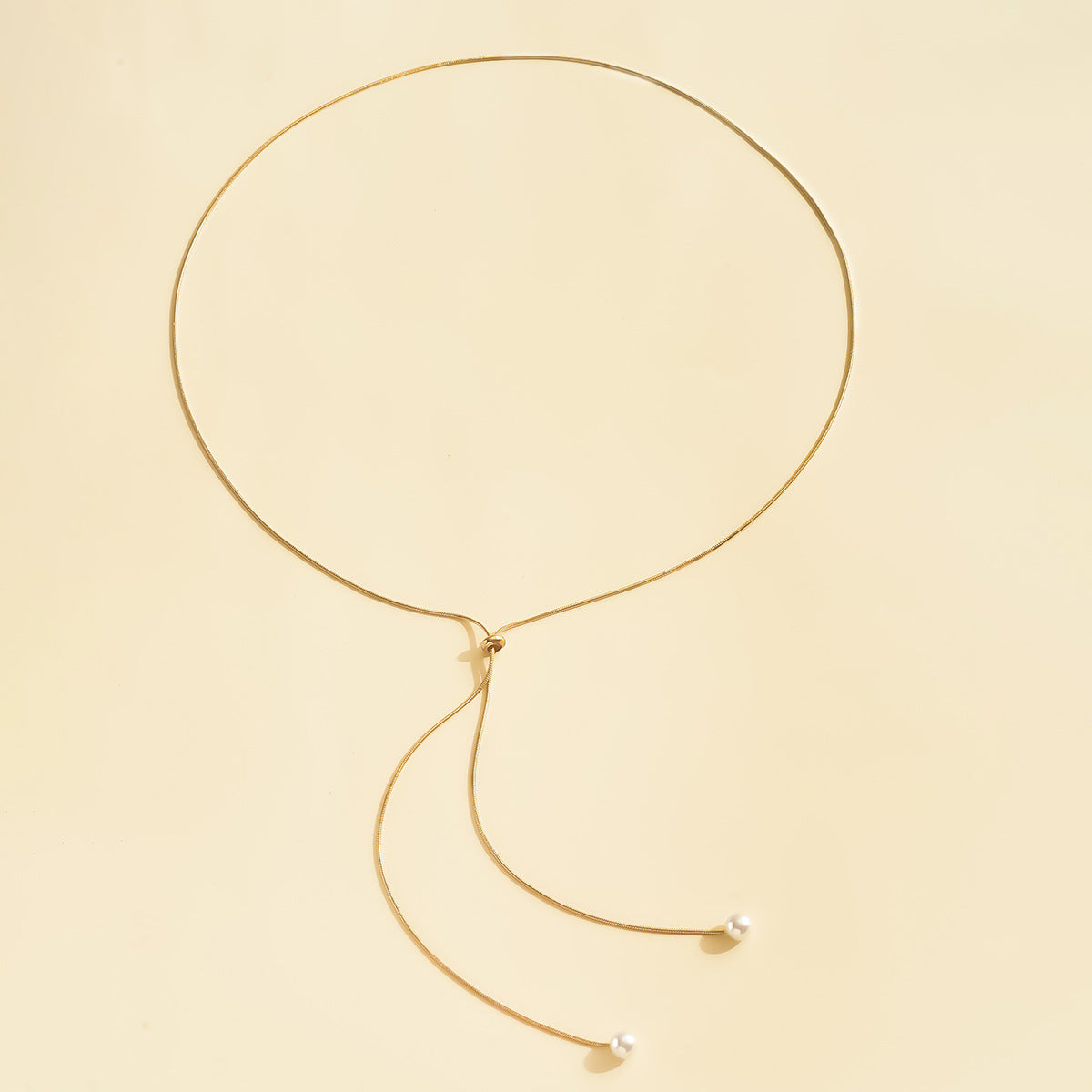 Wholesale long tassel pull-out adjustable necklace