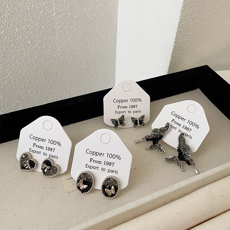 Wholesale gradient butterfly earrings