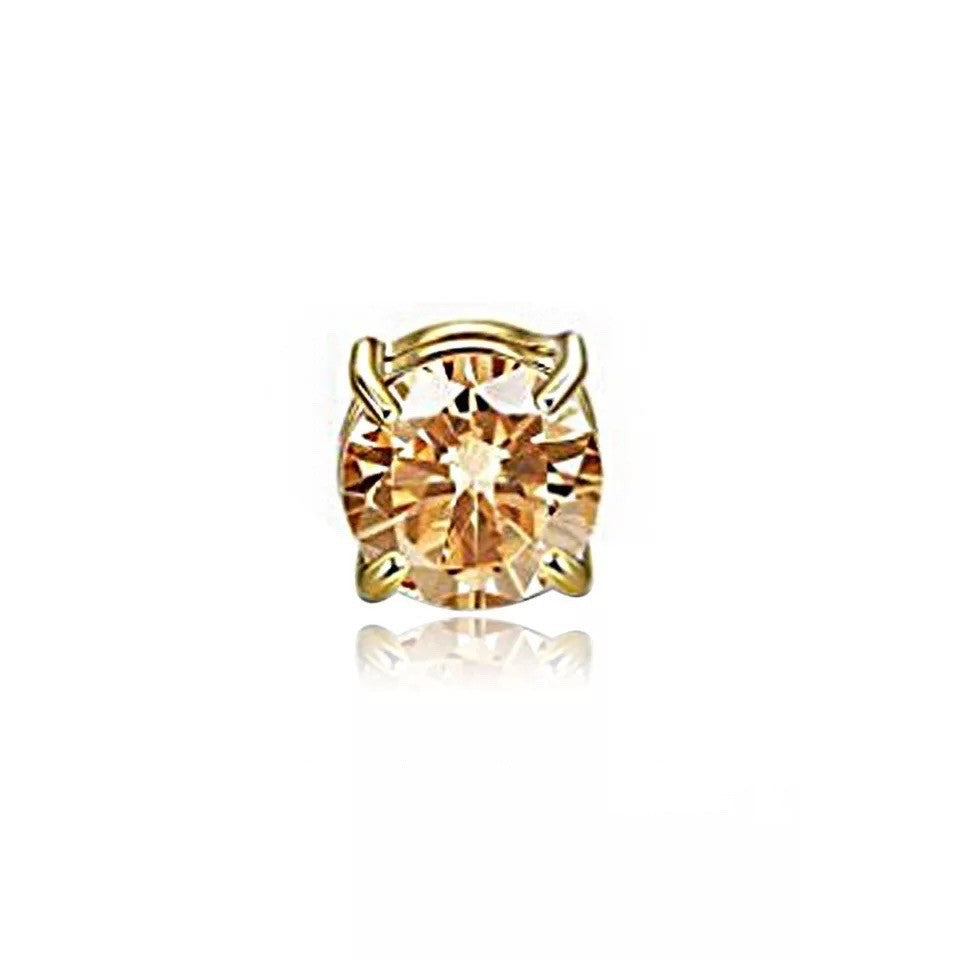 Wholesale  Stainless steel no ear hole zircon magnetic ear bone  earrings