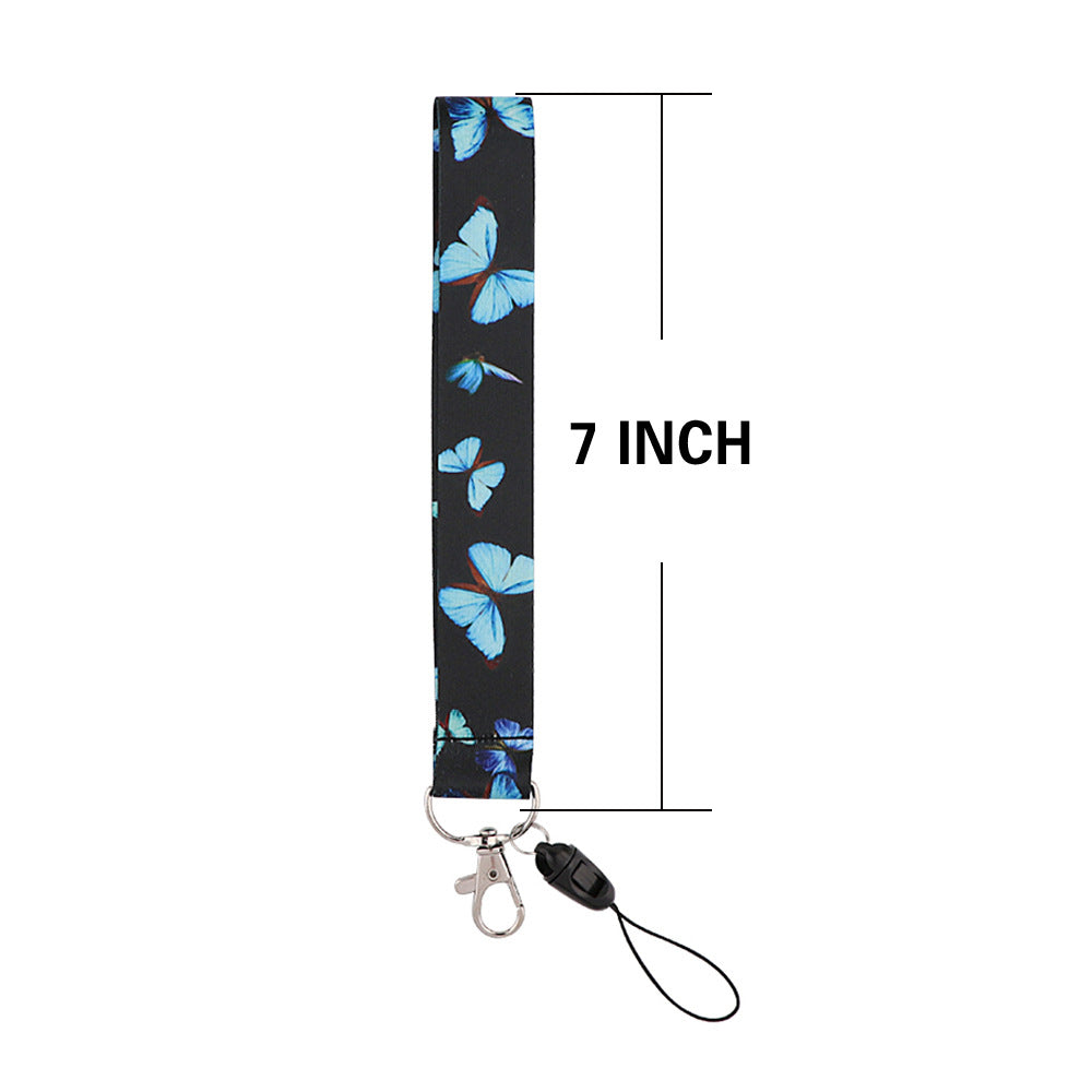 Wholesale Monarch Butterfly Colorful Butterfly Lanyard Keychain ACC-KC-QTQS008