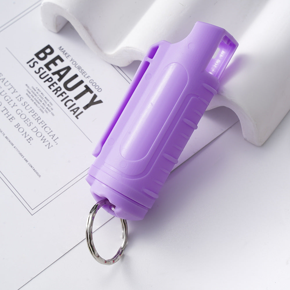 Wholesale Plastic Portable Press Bottle Keychain ACC-KC-ZhiYa013