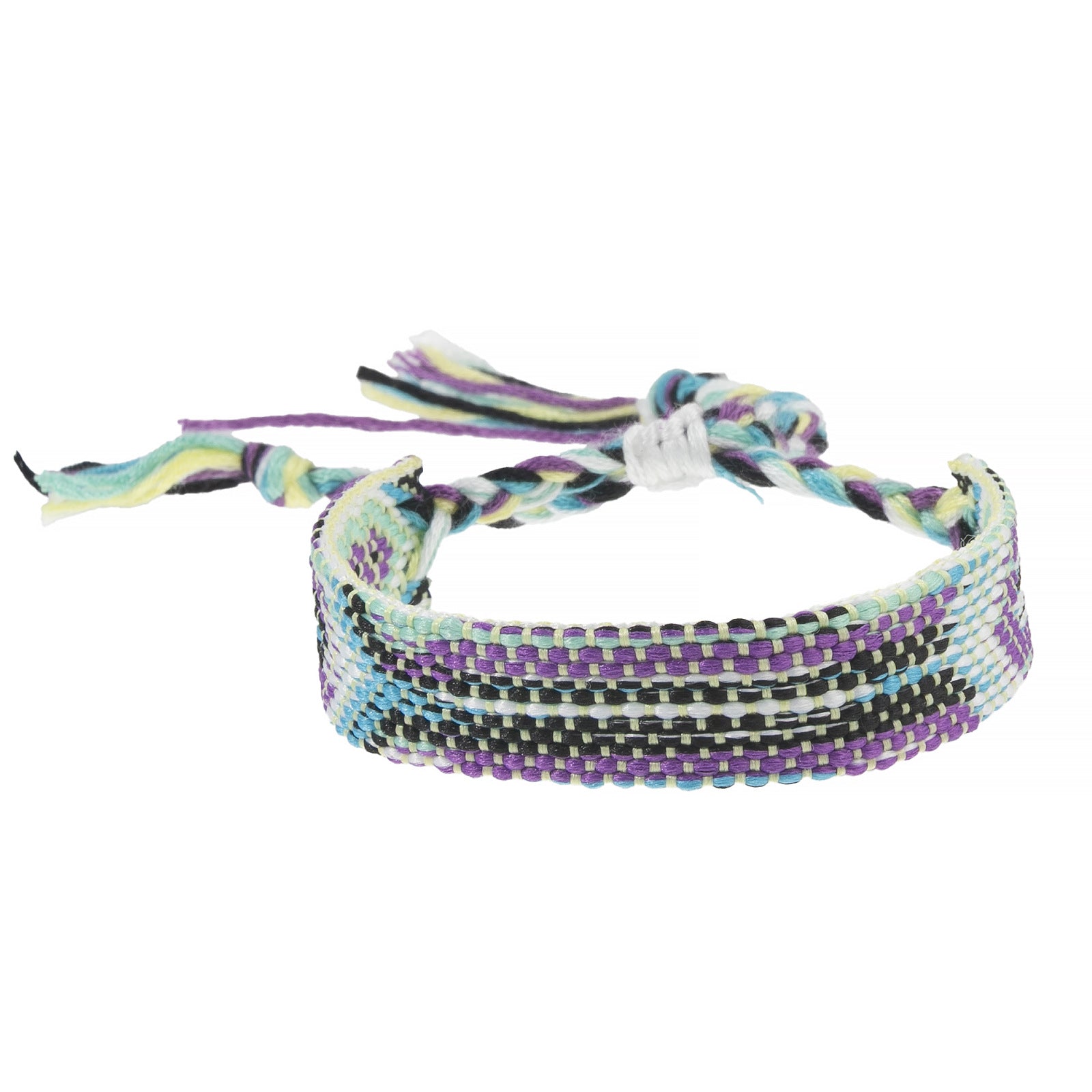Wholesale Nepalese Style Handmade Friendship Rainbow Rope Adjustable Bracelet Jewelry Accessory Boutique Resale
