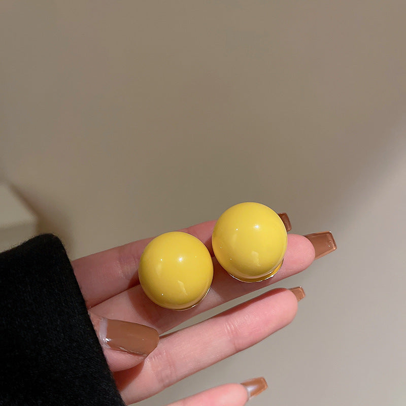 Wholesale Yellow Flower Butterfly Simple Earrings ACC-ES-Weim004