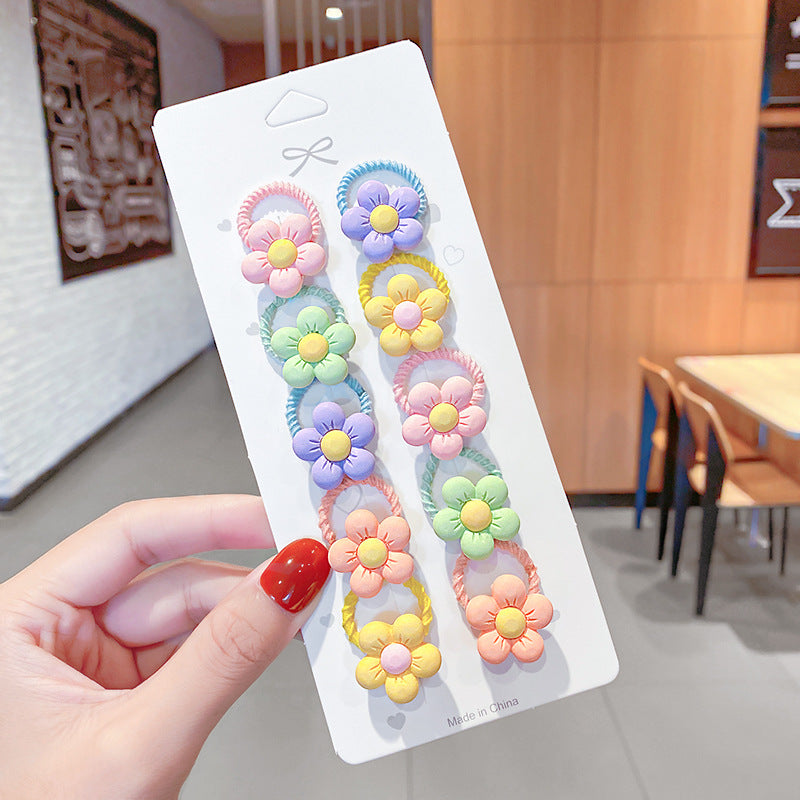 Wholesale 12pcs Children's Cartoon Hair Tie Set Kids Hair Scrunchies ACC-HS-Xinan002