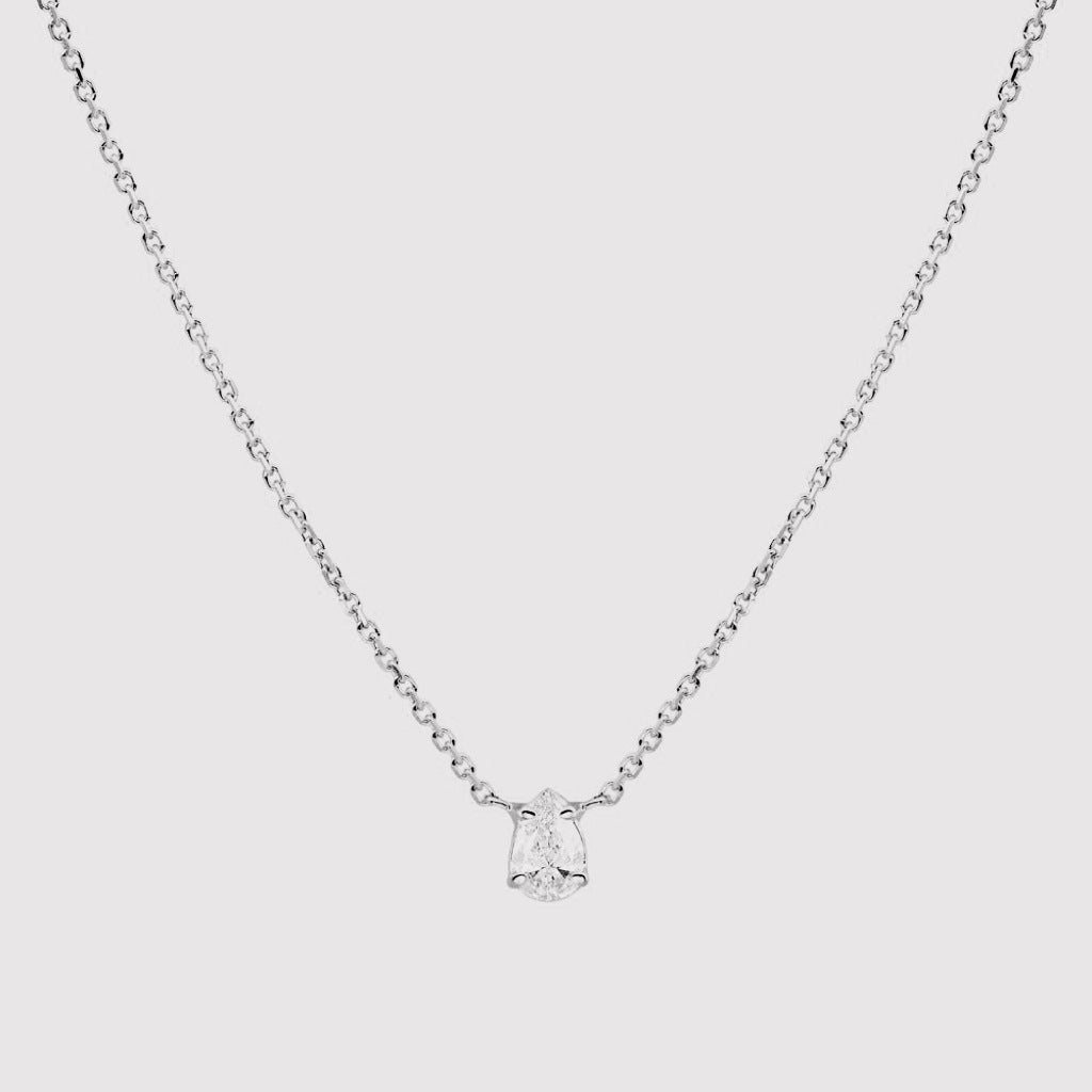 Wholesale Titanium steel zircon oval round pendant necklace simple ins fashion furnace vacuum electroplating