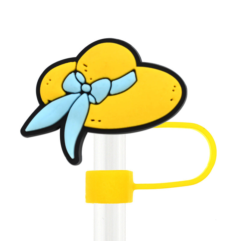 Wholesale Random 100pcs Summer Series Straw Tube Cap ACC-SCR-RYY065