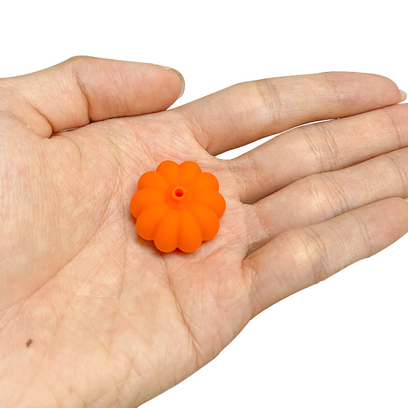 Wholesale 10pcs Halloween 3D Pumpkin Beads Fruit Ornaments Handmade DIY Accessories ACC-BDS-WDX236