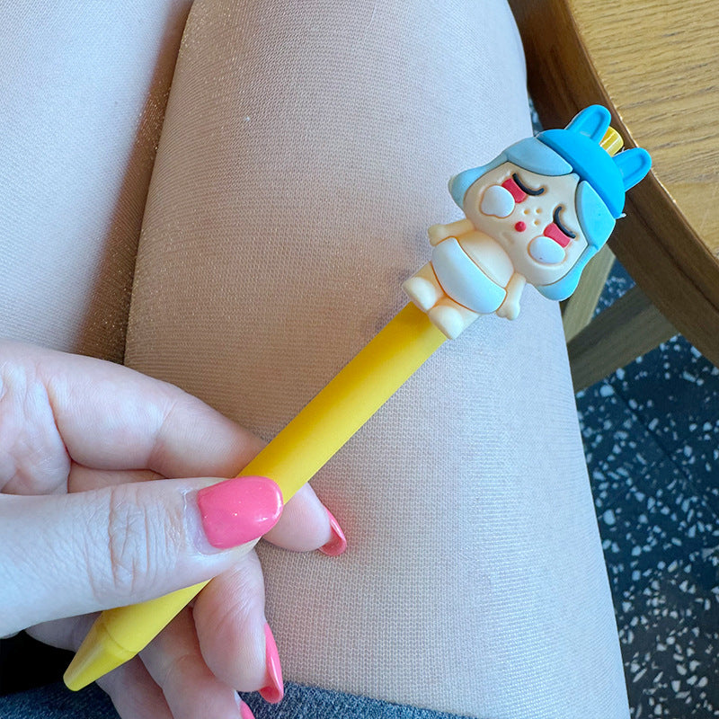 Wholesale  Cute Cartoon Gel Pen Cute Creative Push  Pen
