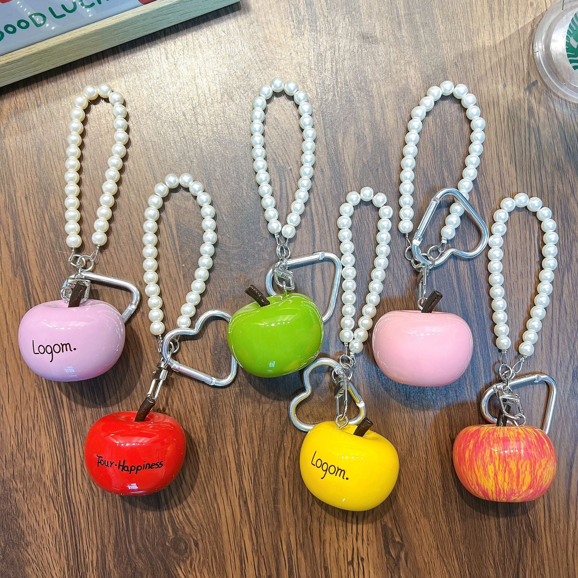 Wholesale Trendy Resin Bead Keychain Keyring Charm for Car Key Bag Decor